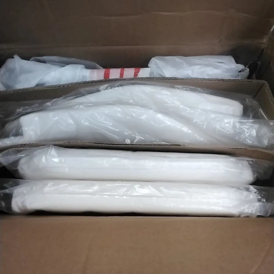 BOXED DINING CHAIR WHITE 2PCS 