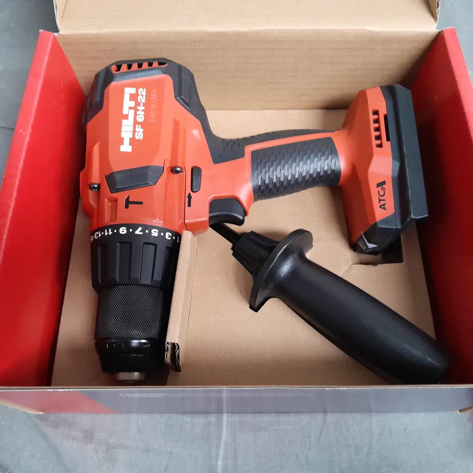 BOXED HILTI CORDLESS HAMMER DRILL DRIVER - SF 6H-22