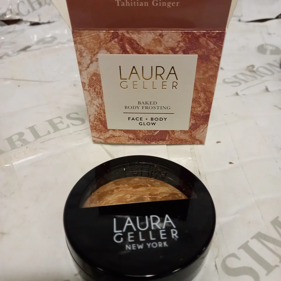 LAURA GELLER BAKED BODY  FROSTING FACE + BODY GLOW IN TAHITIAN GINGER BNIB 0.32OZ