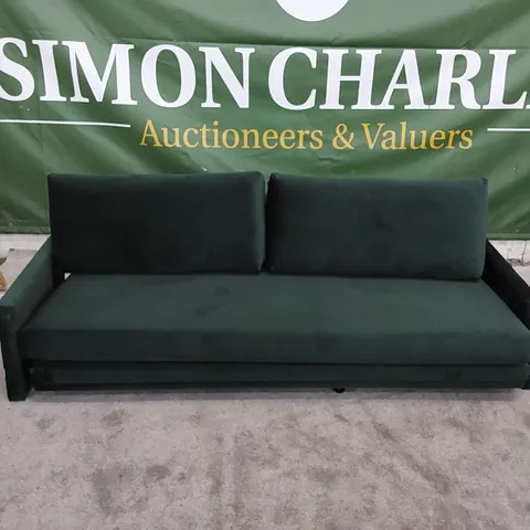 DESIGNER UPHOLSTERED FOREST FABRIC SOFA BED