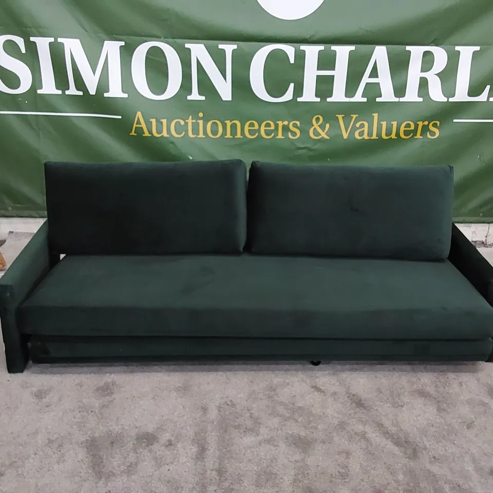DESIGNER UPHOLSTERED FOREST FABRIC SOFA BED 