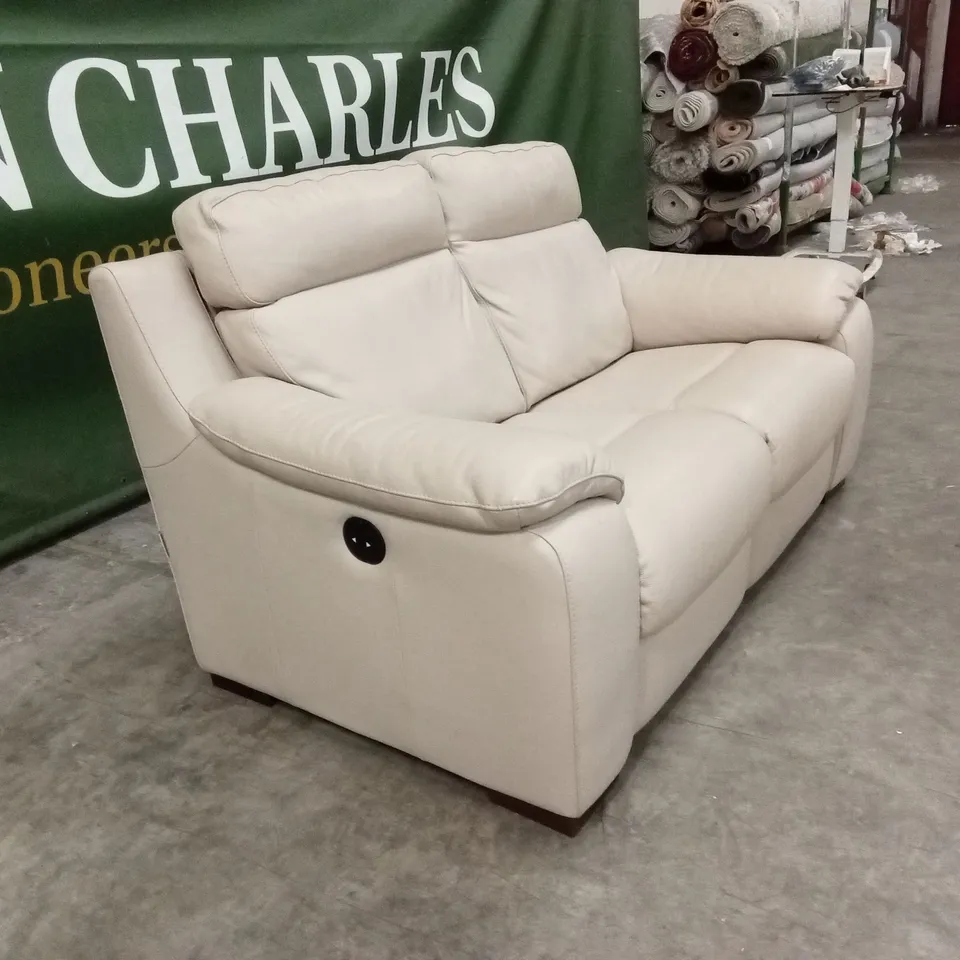 QUALITY DESIGNER FRANCO FERRI LEATHER 2 SEATER ELECTRIC RECLINER SOFA