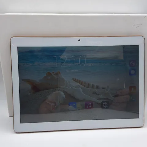 BOXED 10" ANDROID TABLET IN GOLD WITH KEYBOARD CASE