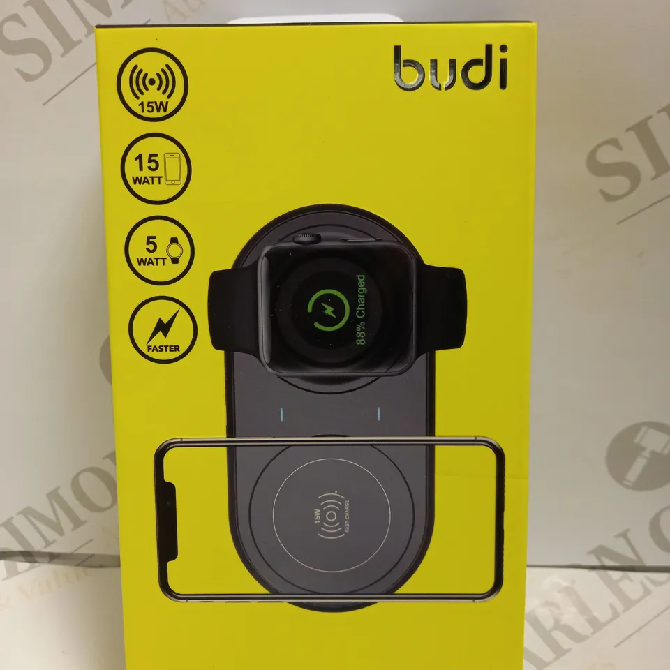 SEALED BUDI 2 IN 1 WIRELESS CHARGING DOCK
