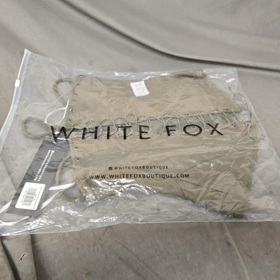 WHITE FOX BOUTIQUE SUEDE BUSTIER - SIZE S 