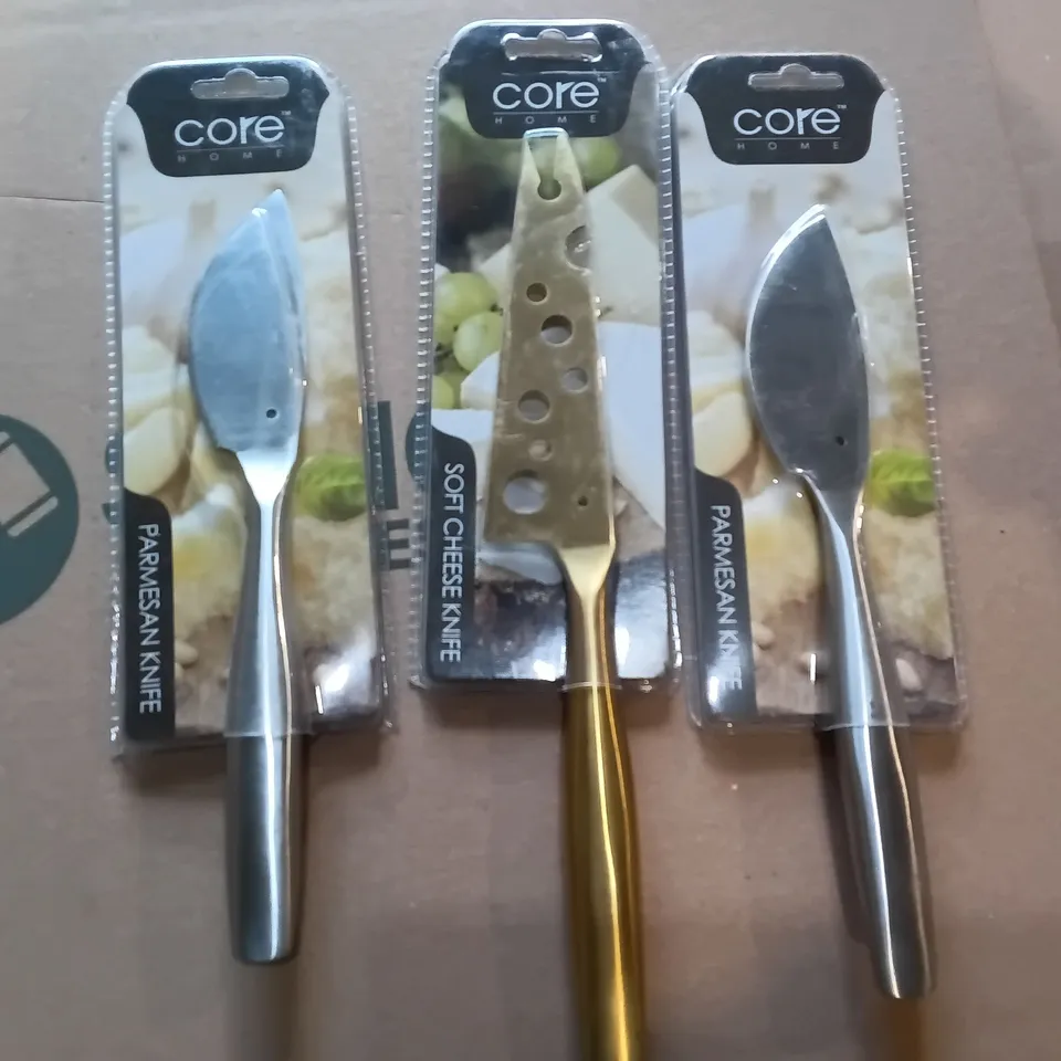 LOT OF 7 ASSORTED BRAND NEW CHEESE KNIFES