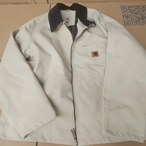 CARHARTT JACKET – BEIGE, ZIP FRONT – SIZE M