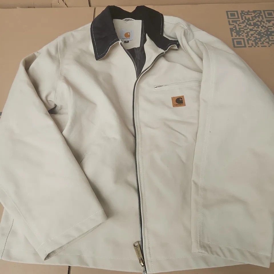 CARHARTT JACKET – BEIGE, ZIP FRONT – SIZE M