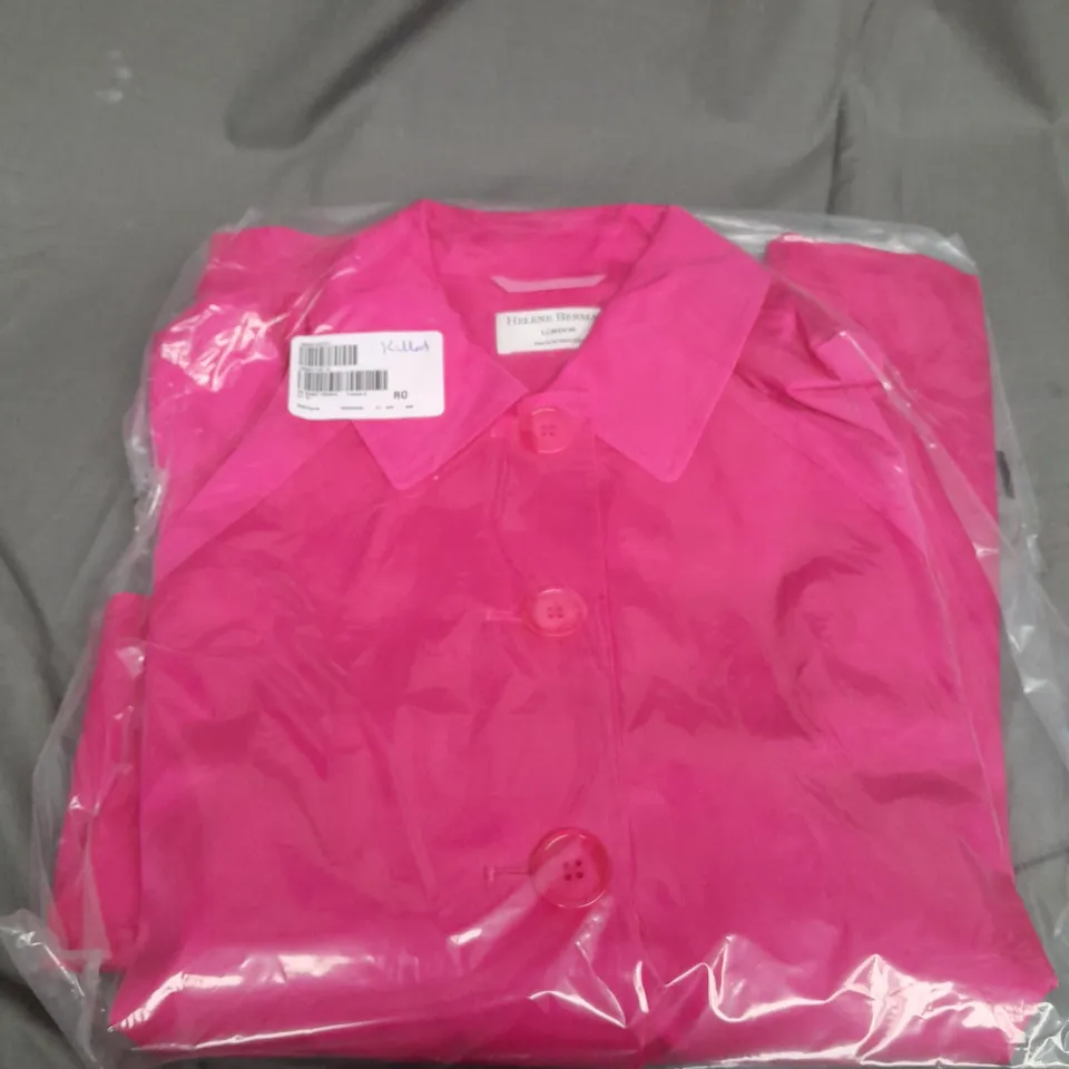 SEALED HELENE BERMAN PINK SHORT TRENCH COAT - SIZE 16