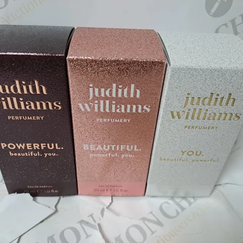 SET OF 3 JUDITH WILLIAMS PERFUMERY - POWERFUL - BEAUTIFUL - YOU / 30ML
