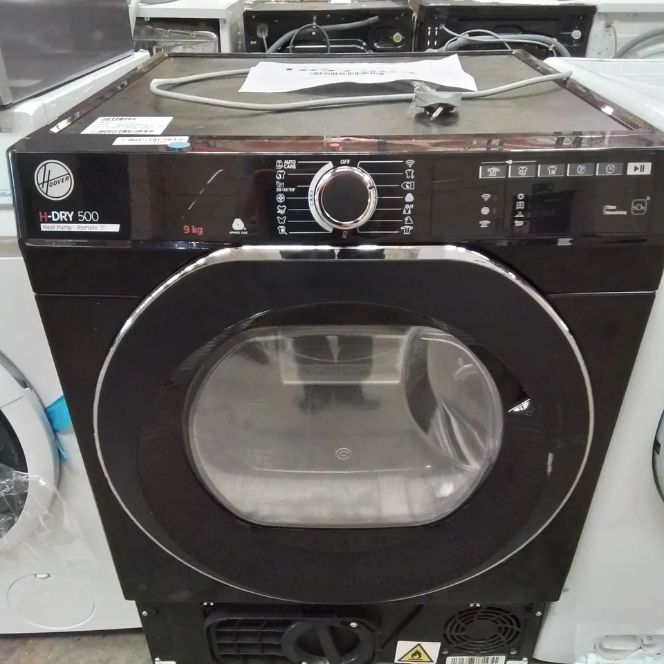 HOOVER H-DRY 500 9KG HEAT PUMP SYSTEM TUMBLE DRYER IN BLACK -COLLECTION ONLY-