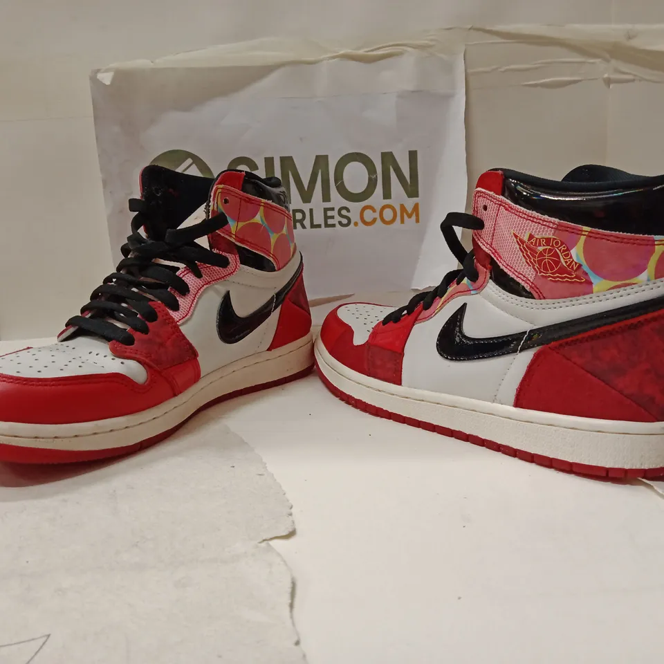 BOX CONTAINING APPROXIMATELY 9 TRAINERS PAIRS SIZES VARY