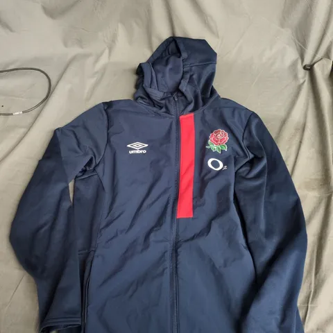 UMBRO ENGLAND ROSE NAVY HOODED JACKET – MEN'S, UK SIZE M 