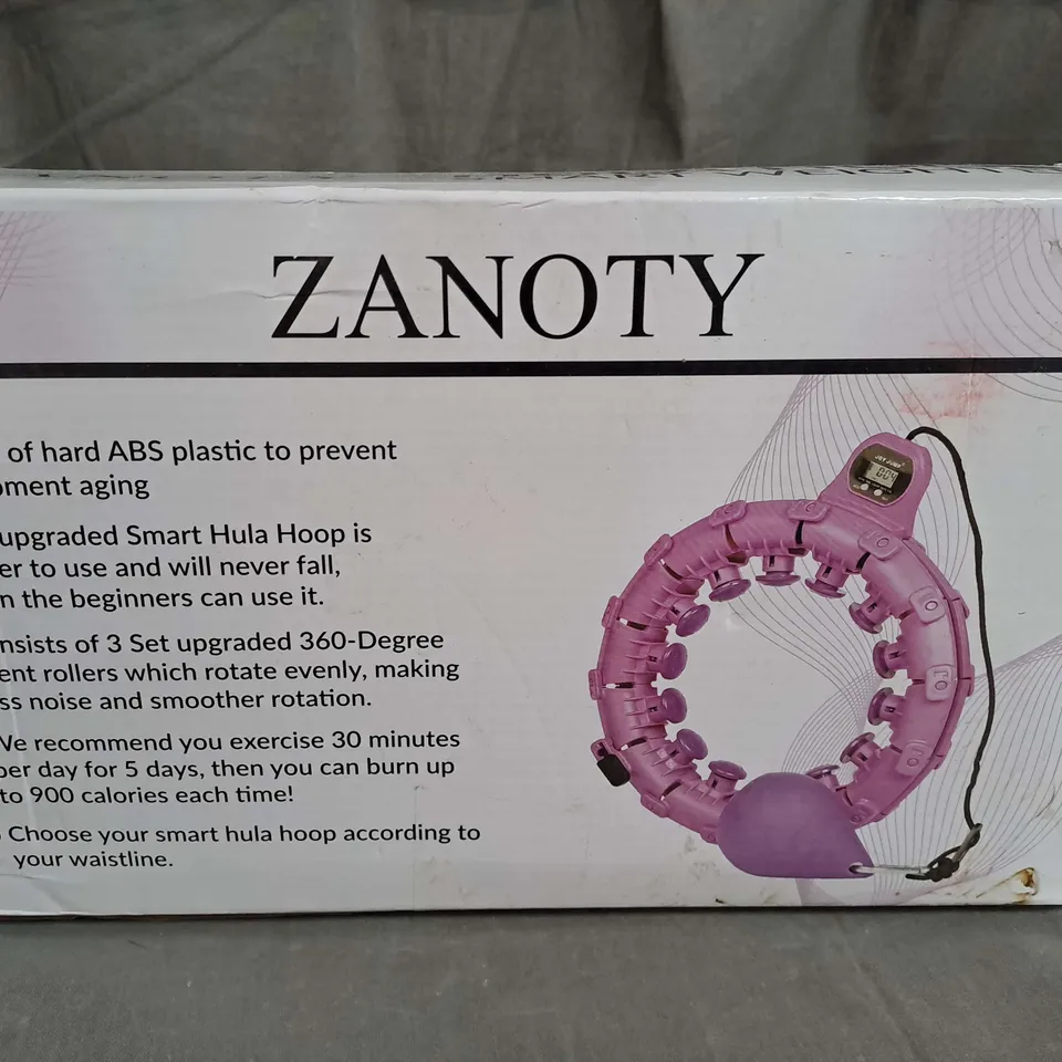 BOXED ZANOTY SMART WEIGHTED HULA HOOP 