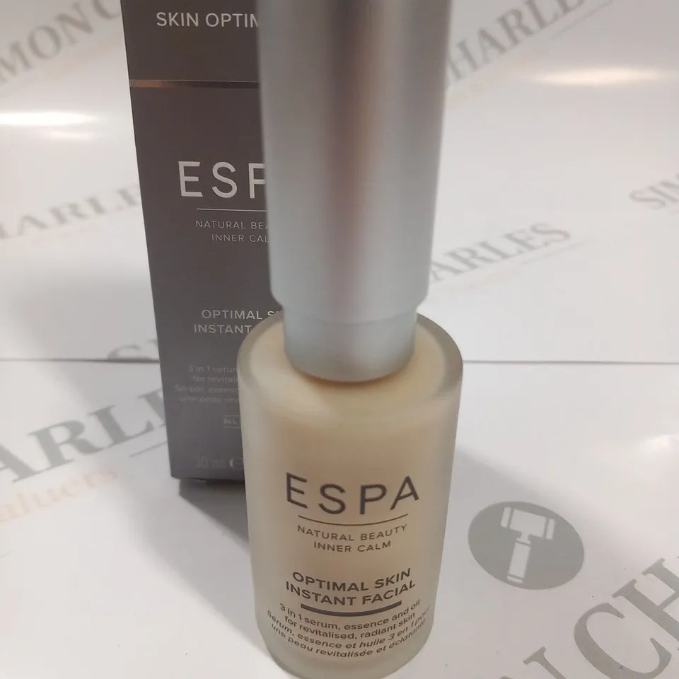 BOXED ESPA NATURAL BEAUTY INNER CREAM OPTIMAL SKIN INSTANT FACIAL 30ML
