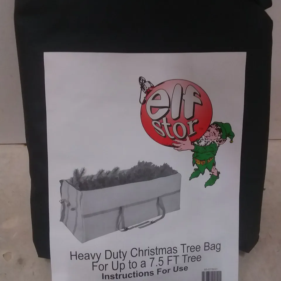 ELF STOR HEAVY DUTY CHRISTMAS TREE BAG FOR UPTO 7.5FT TREE