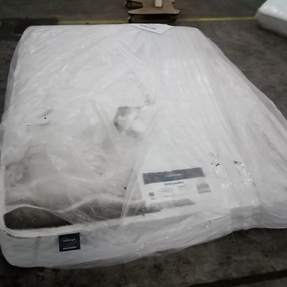 QUALITY BAGGED SILENTNIGHT ECO COMFORT POCKET SPRUNG 1000 DOUBLE 4'6" MATTRESS