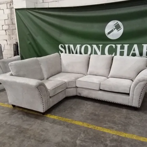 ARIEL FABRIC CORNER SOFA - NATURAL