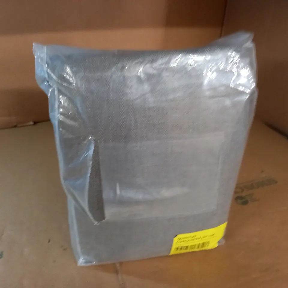 QUINTUS LINEN BLEND LINED CURTAINS IN STONE GREY - 168X228CM