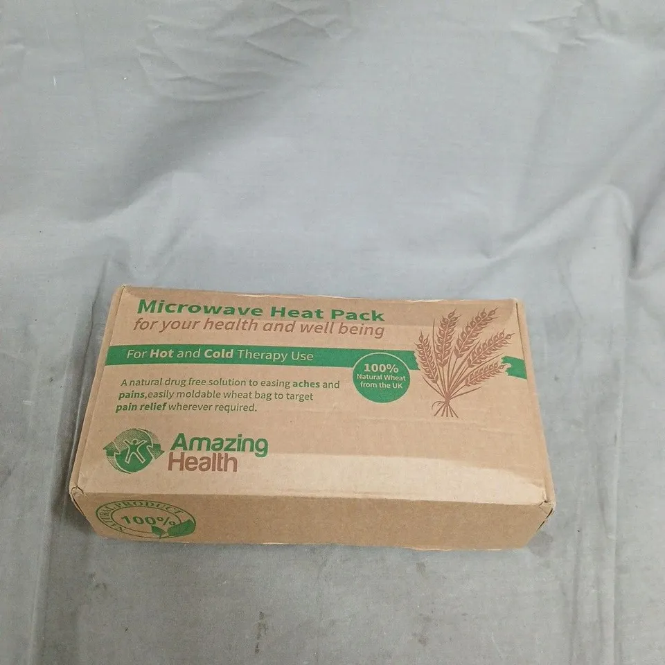 AMAZING HEALTH MICROWAVE HEAT PACK FOR HOT & COLD THERAPY + PURPLE TRAVEL NECK PILLOW