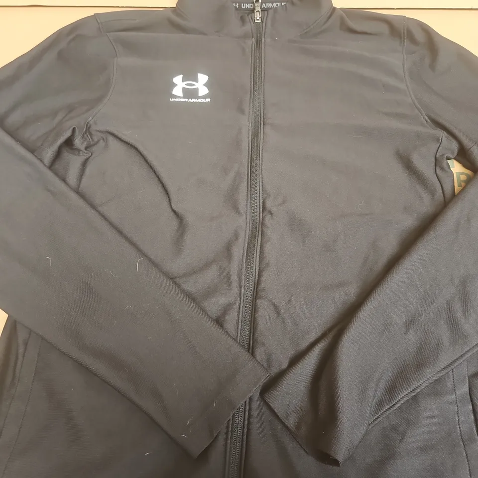 UNDER ARMOUR ZIP-UP JACKET – BLACK - SIZE M