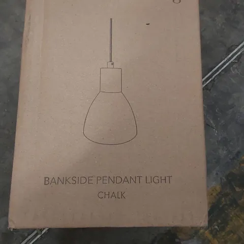 BOXED BANKSIDE PENDANT LIGHT - CHALK