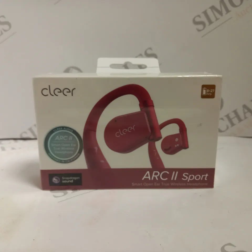 BOXED & SEALED CLEER ARC II SPORT OPEN EAR TRUE WIRELESS BLUETOOTH HEADPHONES RED
