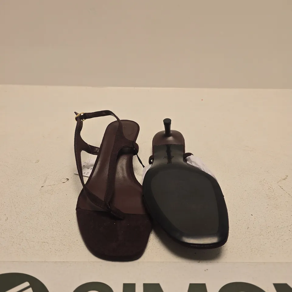 H&M Brown Leather Sandals, Strappy Thong Style – UK Size 5