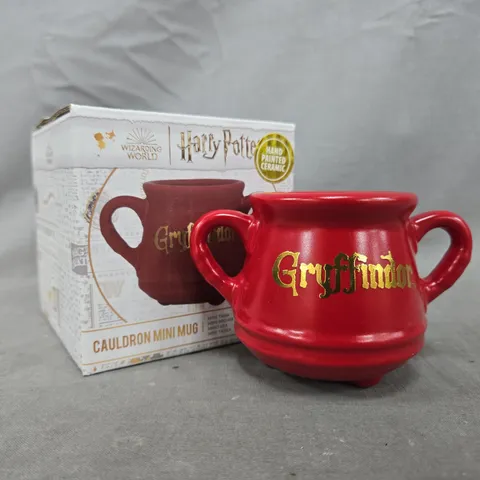 BOXED HARRY POTTER HAND PAINTED CERAMIC CAULDRON MINI MUG