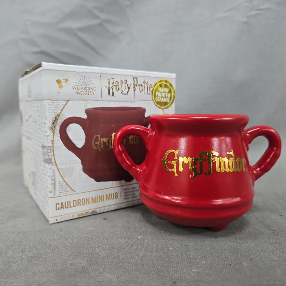 BOXED HARRY POTTER HAND PAINTED CERAMIC CAULDRON MINI MUG