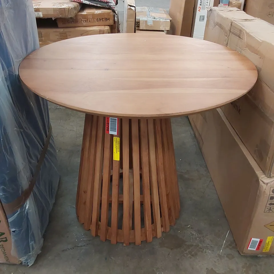 DESIGNER ROUND SOLID WOOD DINING TABLE 