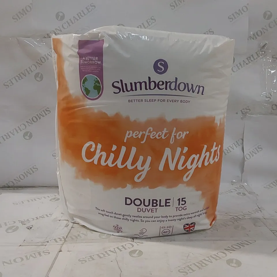 BAGGED SLUMBERDOWN 15 TOG DOUBLE DUVET