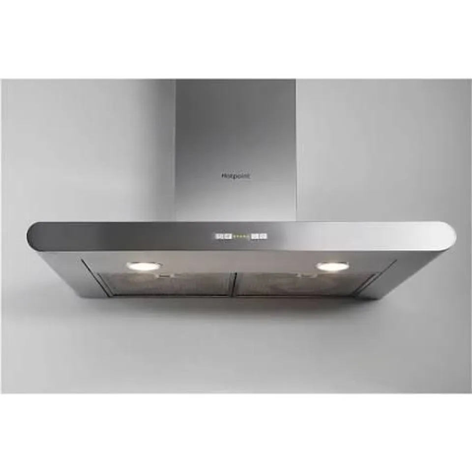 HOTPOINT PHC77FLBIX 70CM CHIMNEY COOKER HOOD - STAINLESS STEEL