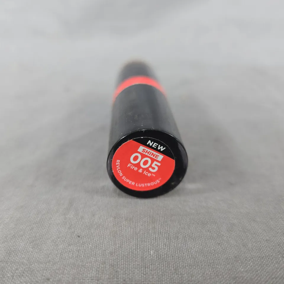 BOX OF APPROXIMATELY 70 REVLON SUPER LUSTROUS LIPSTICKS – SHADE 005 FIRE & ICE (NEW SHINE)
