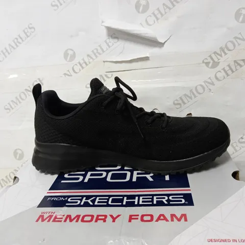 SKECHERS BLACK TRAINERS SIZE 6