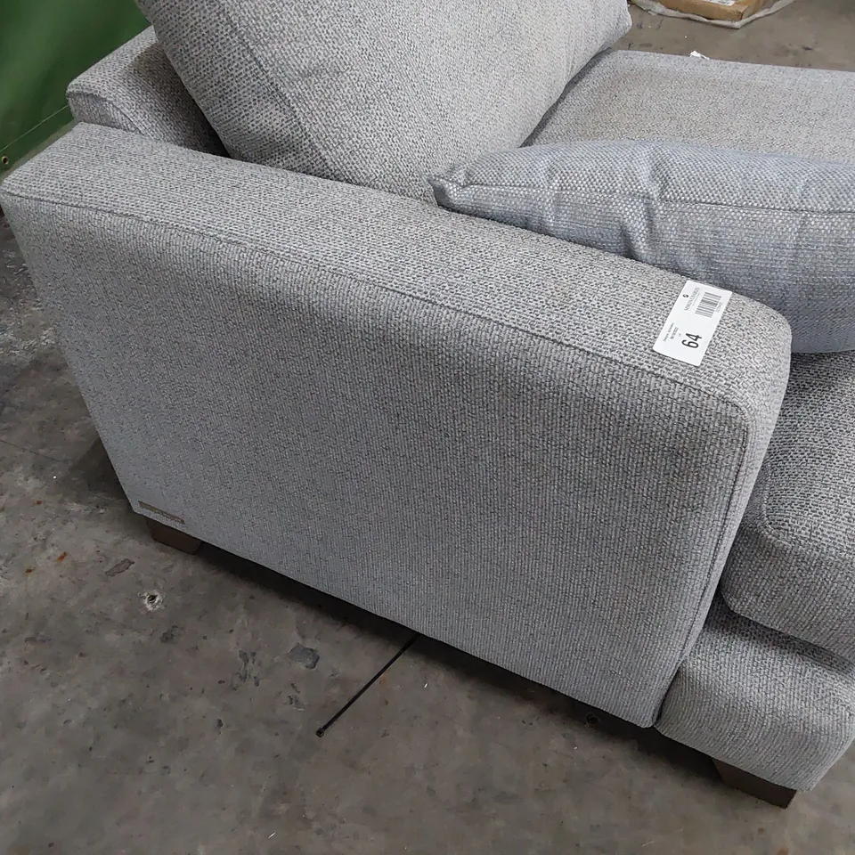 QUALITY BRITISH DESIGNER LOUNGE Co. END SECTION GREY FABRIC