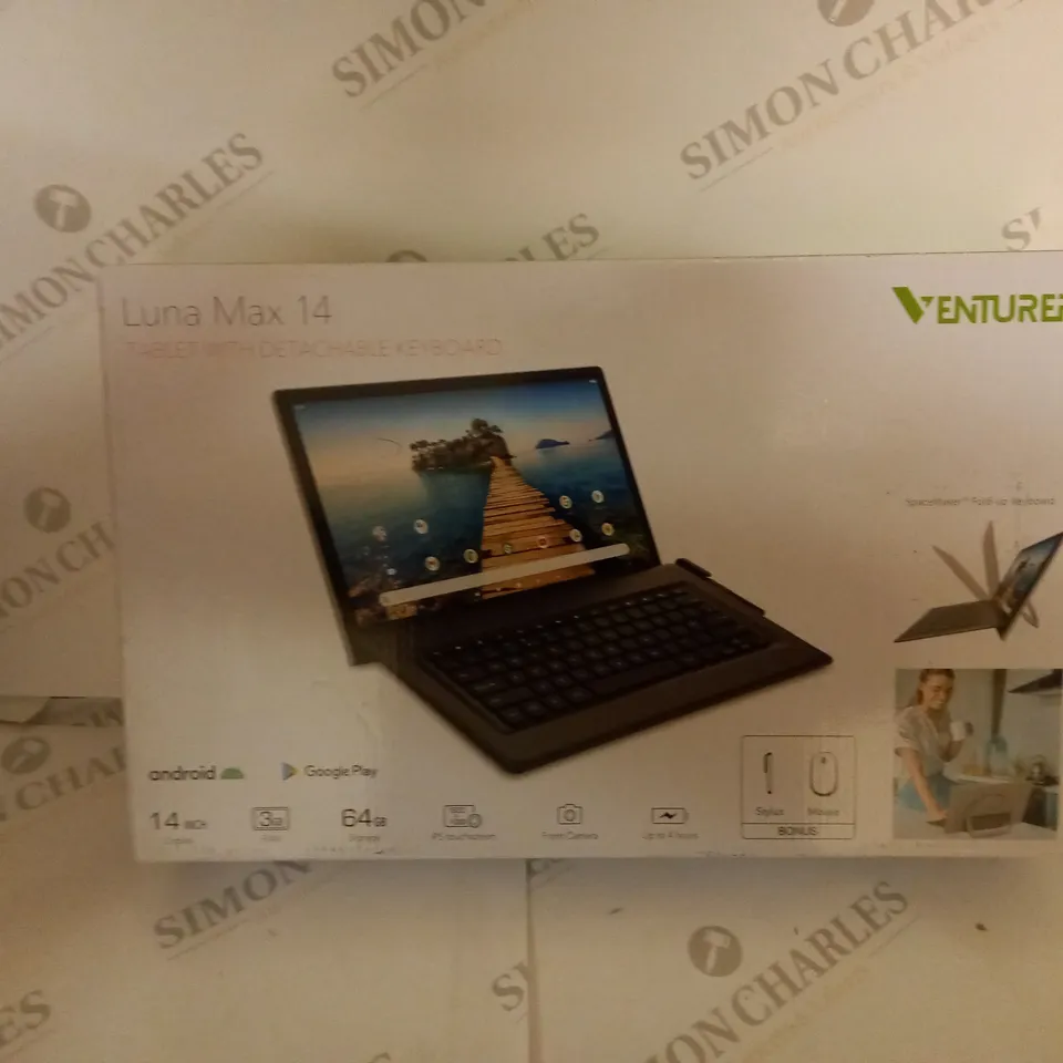 BRAND NEW BOXED VENTURER LUNA MAX 14 TABLET WITH DETACHABLE KEYBOARD