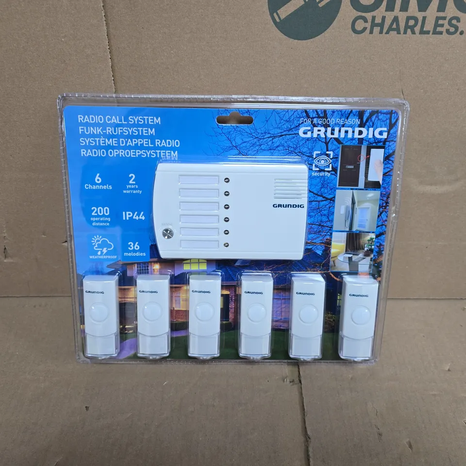 GRUNDIG RADIO CALL SYSTEM – 6-CHANNEL INTERCOM (HOME SECURITY/AUTOMATION)