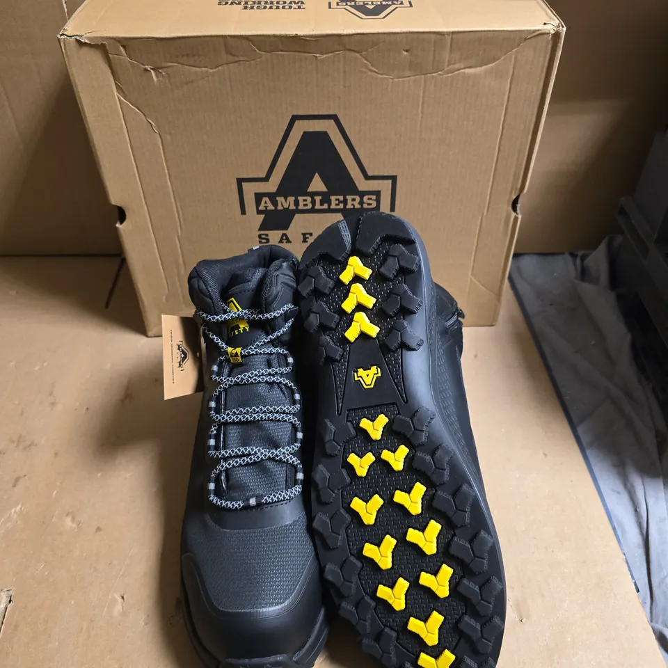 AMBLERS SAFETY BOOTS – BLACK - UK SIZE 10.5 