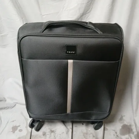 TRIPP BLACK SOFT-SIDED WHEELED CARRY-ON LUGGAGE WITH FRONT POCKET