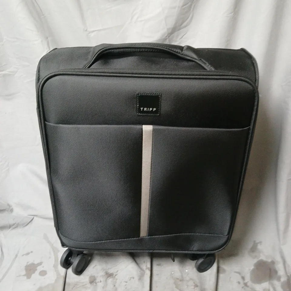 TRIPP BLACK SOFT-SIDED WHEELED CARRY-ON LUGGAGE WITH FRONT POCKET