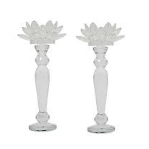 JM BY JULIEN MECDONALD SET OF 2 TALL LOTUS FLOWERS