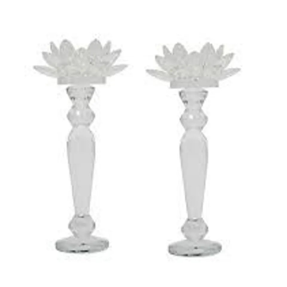 JM BY JULIEN MECDONALD SET OF 2 TALL LOTUS FLOWERS
