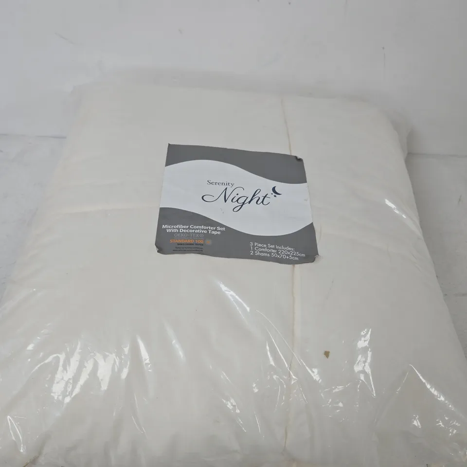 SERENITY NIGHT MICROFIBER COMFORTER SET – 3 PIECE