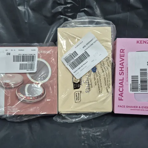 BOX OF APPROXIMATELY 20 ASSORTED HOUSEHOLD ITEMS TO INCLUDE FACIAL SHAVER, PILLOW CASE, ETC - COLLECTION ONLY