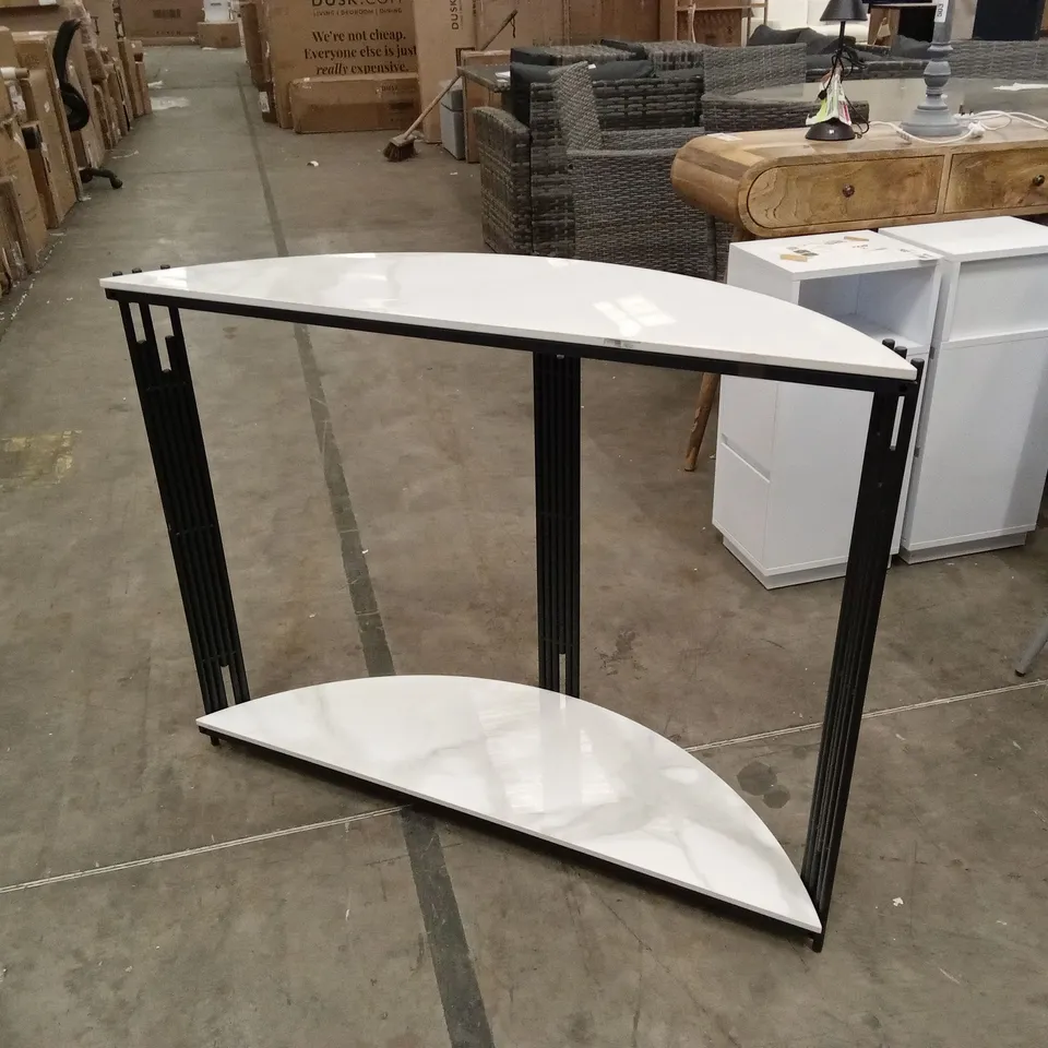 ANCUTA 100cm MARBLE TOP CONSOLE TABLE