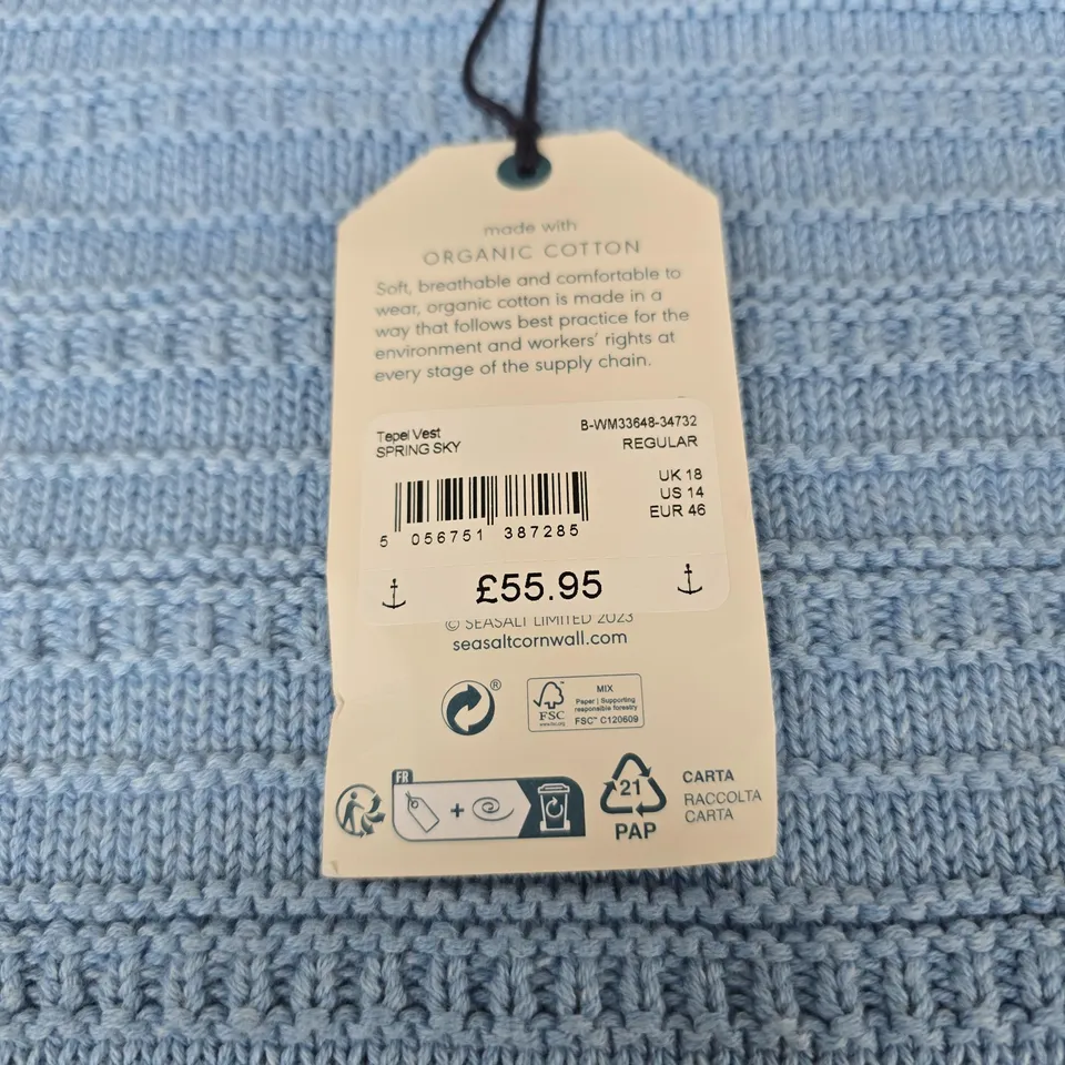 SEA SALT CORNWALL KNIT VEST TOP – UK 18 