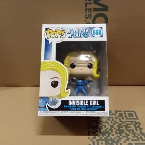 BOXED FUNKO POP 558 FANTASTIC FOUR INVISIBLE GIRL