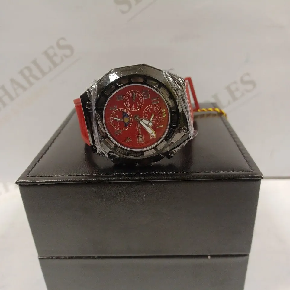  LIMITED EDITION SWAN & EDGAR HAND ASSEMBLED WATCH FORTRESS AUTOMATIC RED RRP £205