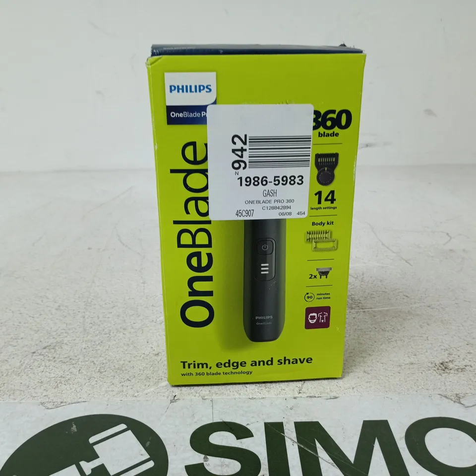 PHILIPS ONE BLADE PRO 360 BOXED